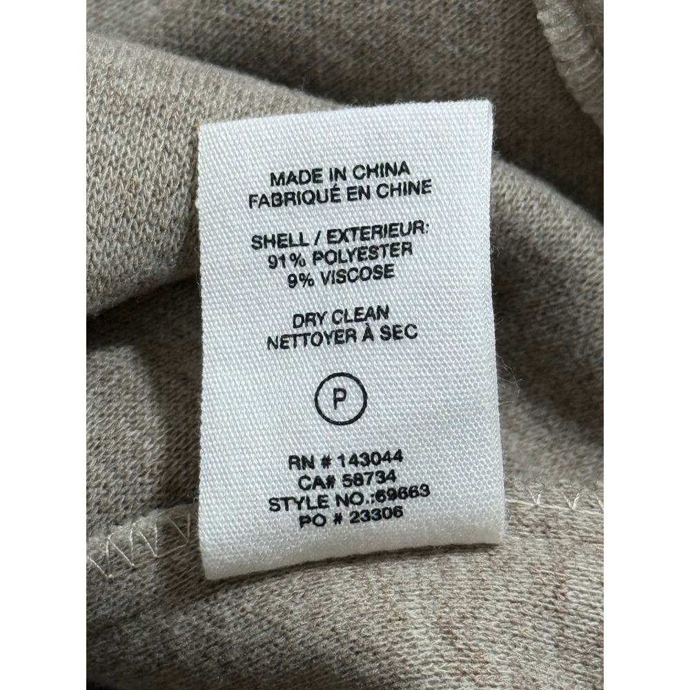 Avec Les Filles Women's XS Beige Shacket Button Front Overshirt Jacket Soft Cozy - Picture 3 of 6